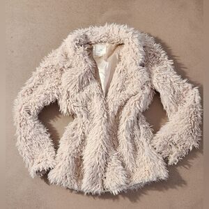 Luxurious Cream Teddy Jacket for Women